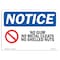 Signmission OSHA Sign, 18" H, Rigid Plastic, No Gum No Metal Cleats No Shelled Nuts Sign With Symbol, Landscape OS-NS-P-1824-L-14638 - alternate 1